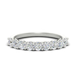 Load image into Gallery viewer, 1-carat-round-cut-9-stone-diamond-wedding-band-in-white-gold-FD80089B-1.00CT-NL-WG
