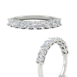 Load image into Gallery viewer, 1-carat-round-cut-9-stone-diamond-wedding-band-in-white-gold-FD80089BANGLE3-1.00CT-NL-WG
