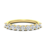 Load image into Gallery viewer, 1-carat-round-cut-9-stone-diamond-wedding-band-in-yellow-gold-FD80089B-1.00CT-NL-YG
