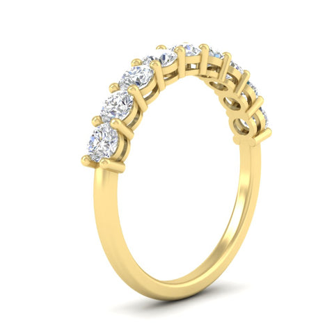 1-carat-round-cut-9-stone-diamond-wedding-band-in-yellow-gold-FD80089BANGLE2-1.00CT-NL-YG