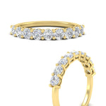Load image into Gallery viewer, 1-carat-round-cut-9-stone-diamond-wedding-band-in-yellow-gold-FD80089BANGLE3-1.00CT-NL-YG
