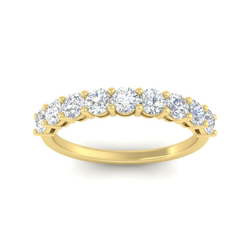 1-carat-round-cut-9-stone-diamond-wedding-band-in-yellow-gold-FD80089BANGLE5-1.00CT-NL-YG