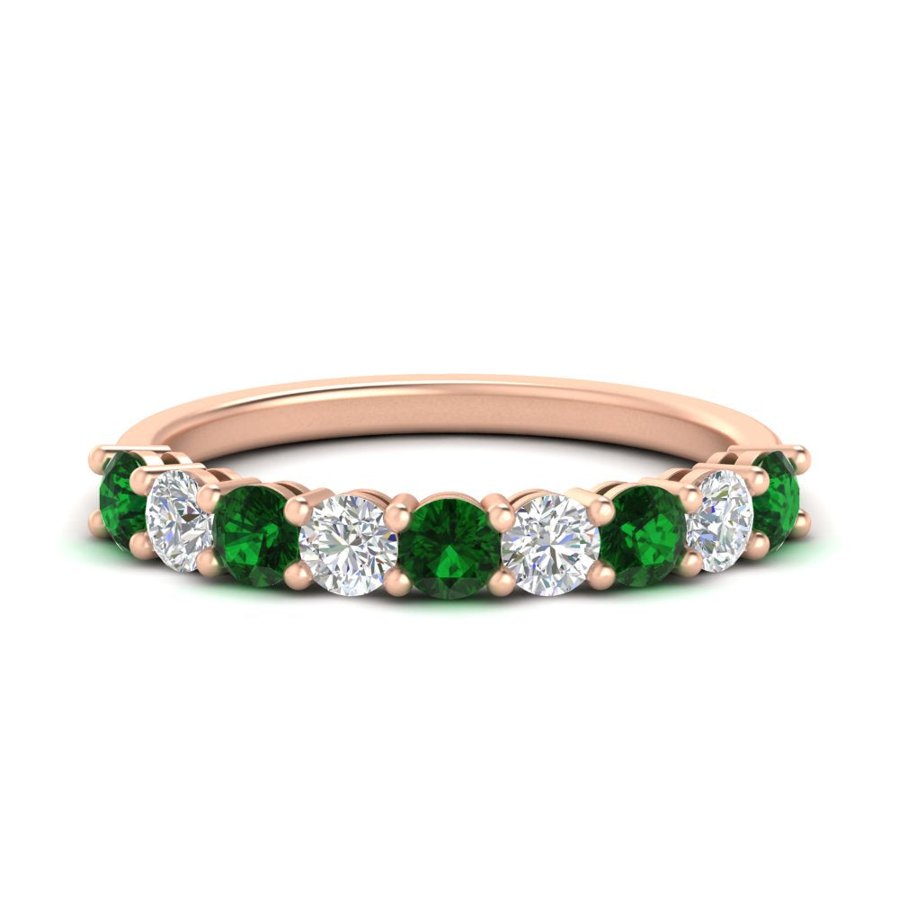 1-carat-round-cut-9-stone-emerald-wedding-band-in-rose-gold-FD80089BGEMGR-1.00CT-NL-RG