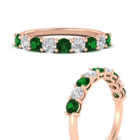 1-carat-round-cut-9-stone-emerald-wedding-band-in-rose-gold-FD80089BGEMGRANGLE3-1.00CT-NL-RG