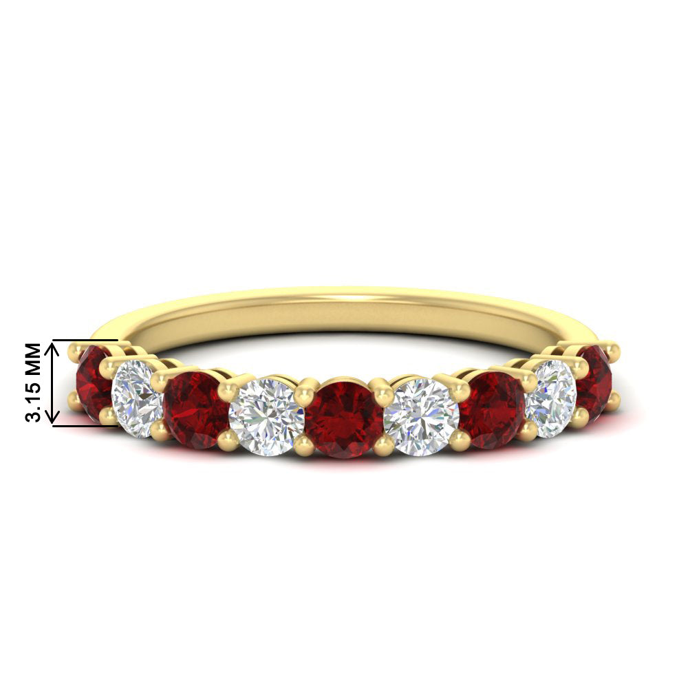 1-carat-round-cut-9-stone-ruby-wedding-band-in-yellow-gold-FD80089BGRUDR-1.00CT-NL-YG-HW