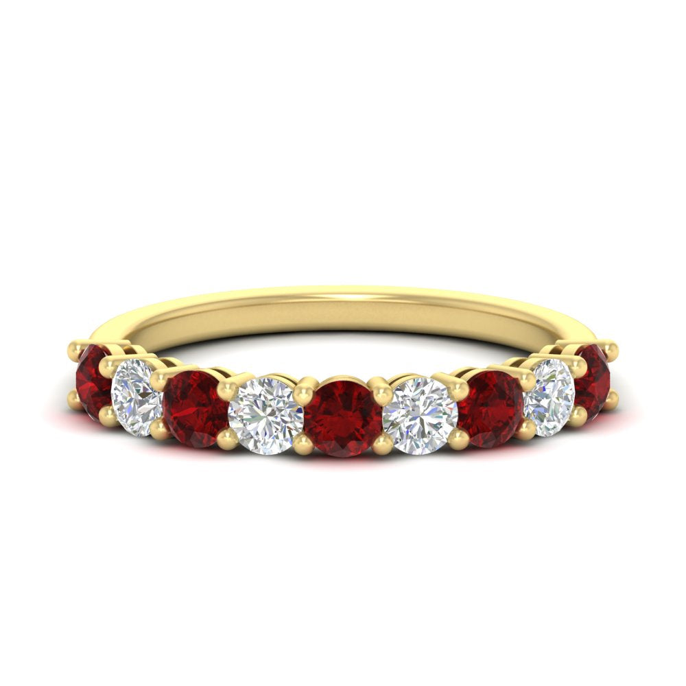 1-carat-round-cut-9-stone-ruby-wedding-band-in-yellow-gold-FD80089BGRUDR-1.00CT-NL-YG