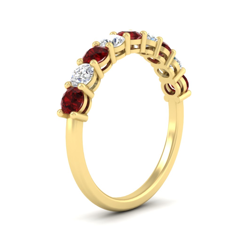 1-carat-round-cut-9-stone-ruby-wedding-band-in-yellow-gold-FD80089BGRUDRANGLE2-1.00CT-NL-YG