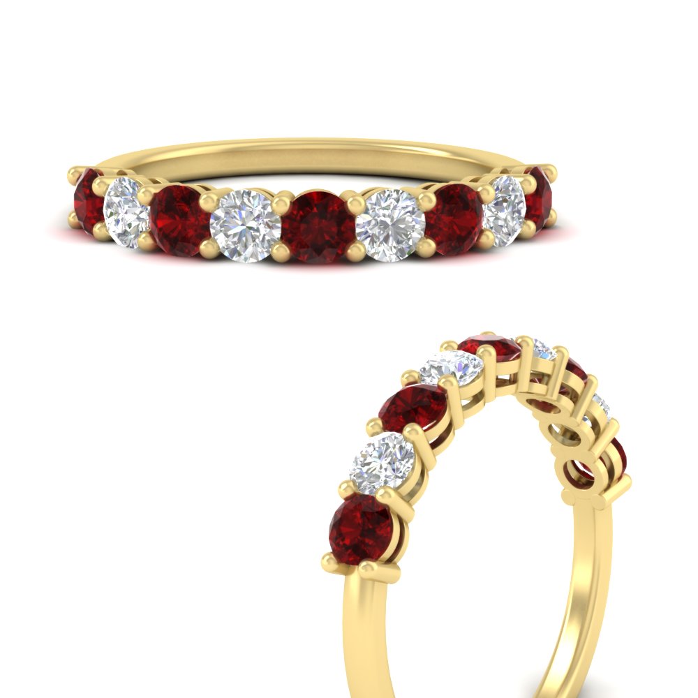 1-carat-round-cut-9-stone-ruby-wedding-band-in-yellow-gold-FD80089BGRUDRANGLE3-1.00CT-NL-YG