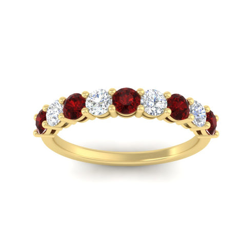1-carat-round-cut-9-stone-ruby-wedding-band-in-yellow-gold-FD80089BGRUDRANGLE5-1.00CT-NL-YG