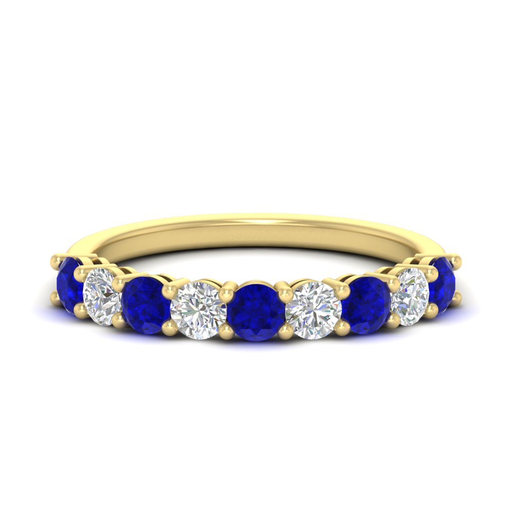 1-carat-round-cut-9-stone-sapphire-wedding-band-in-yellow-gold-FD80089BGSABL-1.00CT-NL-YG