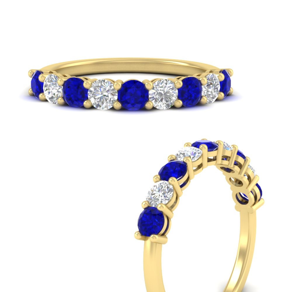 1-carat-round-cut-9-stone-sapphire-wedding-band-in-yellow-gold-FD80089BGSABLANGLE3-1.00CT-NL-YG