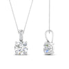 Load image into Gallery viewer, 1-carat-round-cut-diamond-filigree-pendant-in-FDPD86802RO1.0CTANGLE2-NL-WG