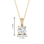 Load image into Gallery viewer, 1-carat-round-cut-diamond-filigree-pendant-in-FDPD86802RO1.0CTANGLE2-NL-YG

