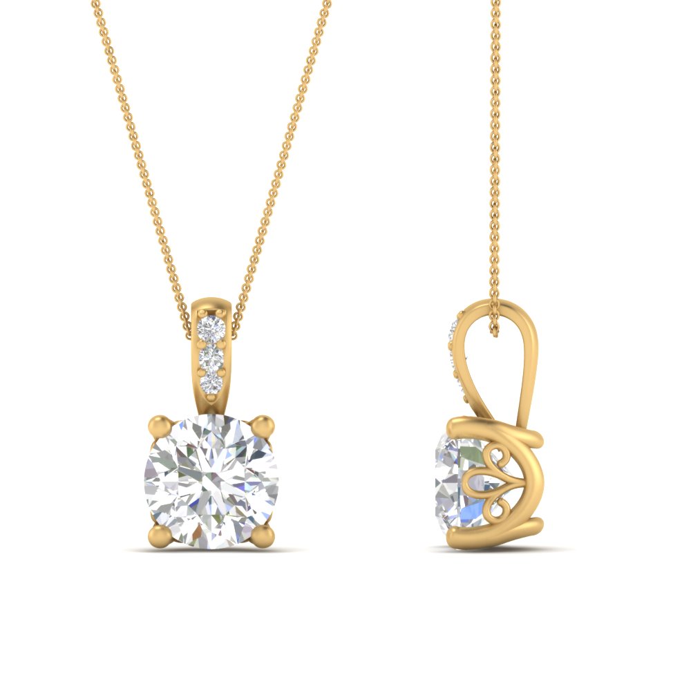 1-carat-round-cut-diamond-filigree-pendant-in-FDPD86802RO1.0CTANGLE2-NL-YG