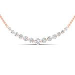 Load image into Gallery viewer, 1-carat-round-cut-graduated-diamond-necklace-in-FDNK8056ANGLE1-1.00CT-NL-RG