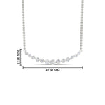 Load image into Gallery viewer, 1-carat-round-graduated-diamond-necklace-in-FD-NK8056-NL-WG-Model