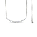 Load image into Gallery viewer, 1-carat-round-graduated-diamond-necklace-in-FD-NK8056-NL-WG-Model