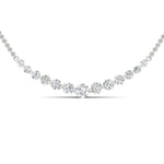 Load image into Gallery viewer, 1-carat-round-graduated-diamond-necklace-in-FD-NK8056-NL-WG-Model