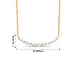 Load image into Gallery viewer, 1-carat-round-cut-graduated-diamond-necklace-in-FDNK8056ANGLE1-1.00CT-NL-YG