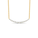 Load image into Gallery viewer, 1-carat-round-cut-graduated-diamond-necklace-in-FDNK8056ANGLE1-1.00CT-NL-YG