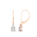 Load image into Gallery viewer, 1-carat-round-diamond-dangle-lever-back-earring-in-rose-gold-FDEAR11242-1.00CT-NL-RG.jpg