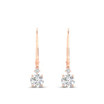 Load image into Gallery viewer, 1-carat-round-diamond-dangle-lever-back-earring-in-rose-gold-FDEAR11242-1.00CT-NL-RG.jpg