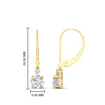 Load image into Gallery viewer, 1-carat-round-diamond-dangle-lever-back-earring-in-yellow-gold-FDEAR11242-1.00CT-NL-YG.jpg