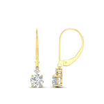 Load image into Gallery viewer, 1-carat-round-diamond-dangle-lever-back-earring-in-yellow-gold-FDEAR11242-1.00CT-NL-YG.jpg
