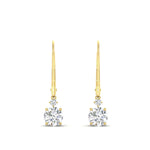 Load image into Gallery viewer, 1-carat-round-diamond-dangle-lever-back-earring-in-yellow-gold-FDEAR11242-1.00CT-NL-YG.jpg
