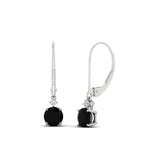 Load image into Gallery viewer, 1-carat-round-diamond-dangle-lever-back-earring-with-black-diamond-in-white-gold-FDEAR11242GBLACK-1.00CT-NL-WG.jpg