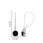 Load image into Gallery viewer, 1-carat-round-diamond-dangle-lever-back-earring-with-black-diamond-in-white-gold-FDEAR11242GBLACK-1.00CT-NL-WG.jpg