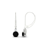 Load image into Gallery viewer, 1-carat-round-diamond-dangle-lever-back-earring-with-black-diamond-in-white-gold-FDEAR11242GBLACK-1.00CT-NL-WG.jpg