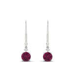 Load image into Gallery viewer, 1-carat-round-diamond-dangle-lever-back-earring-with-pink-sapphire-in-white-gold-FDEAR11242GSADRPI-1.00CT-NL-WG.jpg