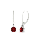 Load image into Gallery viewer, 1-carat-round-diamond-dangle-lever-back-earring-with-ruby-in-white-gold-FDEAR11242GRUDR-1.00CT-NL-WG.jpg