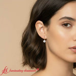 Load image into Gallery viewer, 1-carat-round-diamond-lever-back-earrings-in-rose-gold-fdear9225ro-1-ct-model
