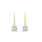 Load image into Gallery viewer, 1-carat-round-diamond-lever-back-earrings-in-yellow-gold-FDEAR9225RO-1.00CT-NL-YG
