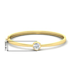 Load image into Gallery viewer, Simple Solitaire Bangle Bracelet