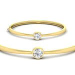 Load image into Gallery viewer, Simple Solitaire Bangle Bracelet