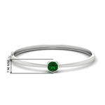 Load image into Gallery viewer, Simple Solitaire Bangle Bracelet
