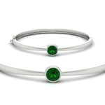 Load image into Gallery viewer, Simple Solitaire Bangle Bracelet