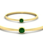 Load image into Gallery viewer, Simple Solitaire Bangle Bracelet