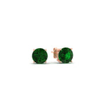Load image into Gallery viewer, 1-carat-round-emerald-stud-earring-for-women-in-rose-gold-fdear10411rogemgrangle1-1.00ct-nl-rg_5033a499-e513-4dba-85e3-72113ae47d50.jpg?v=1765339406
