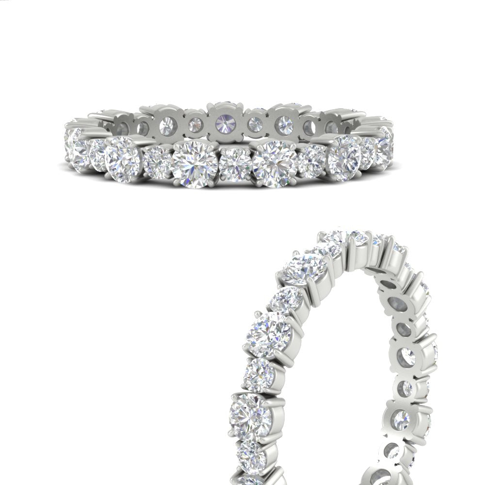 1 Carat Round Graduated Diamond Eternity Band