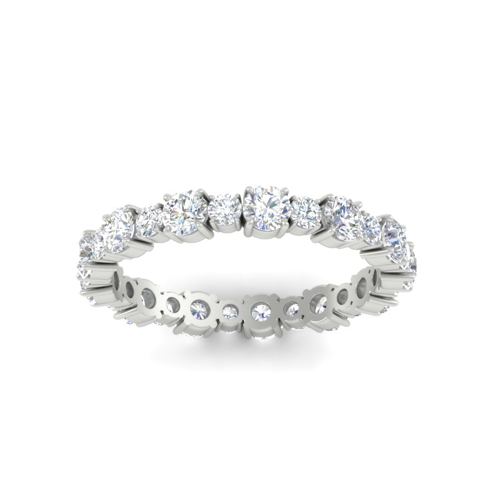 1 Carat Round Graduated Diamond Eternity Band