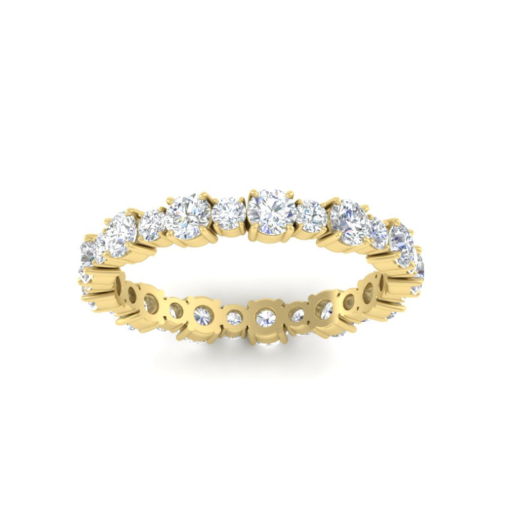1 Carat Round Graduated Diamond Eternity Band