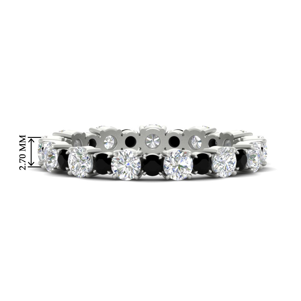 1 Carat Round Graduated Diamond Eternity Band