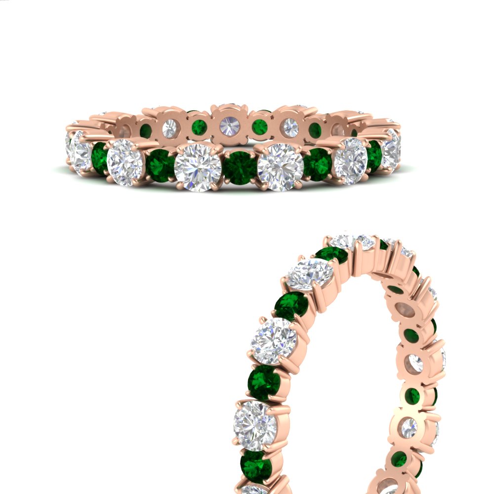 1 Carat Round Graduated Diamond Eternity Band