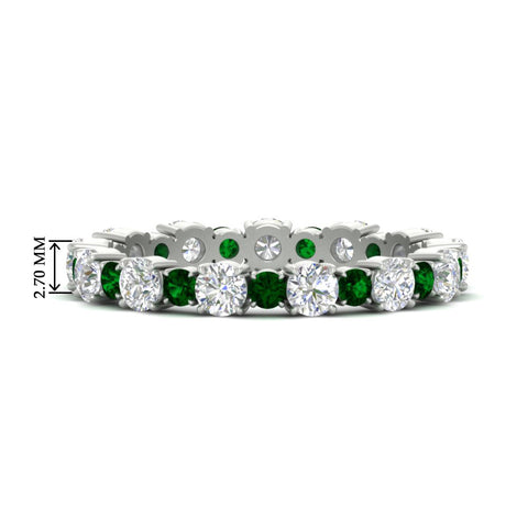 1 Carat Round Graduated Diamond Eternity Band