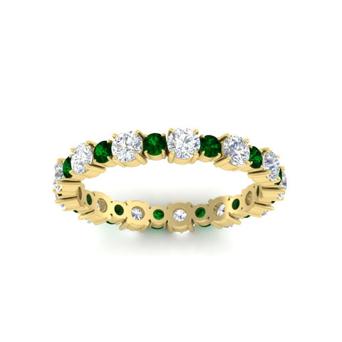 1 Carat Round Graduated Diamond Eternity Band