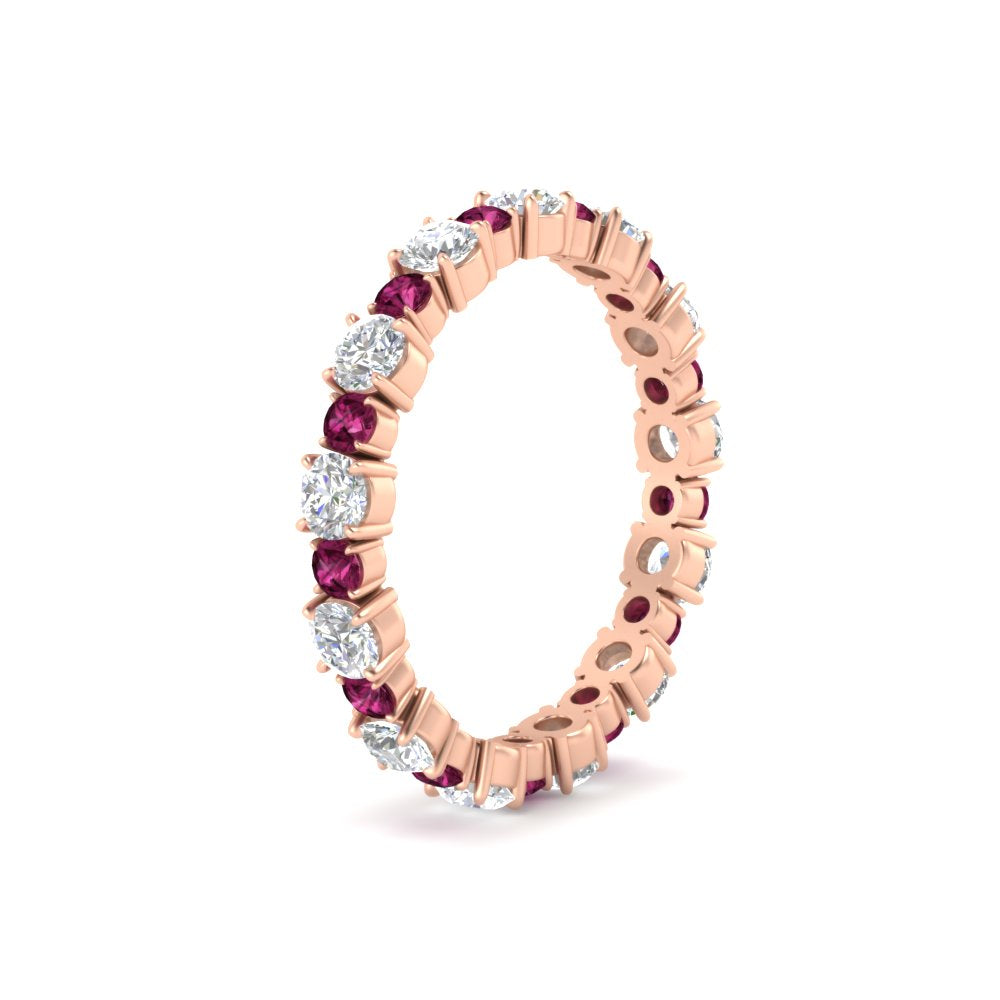 1 Carat Round Graduated Diamond Eternity Band